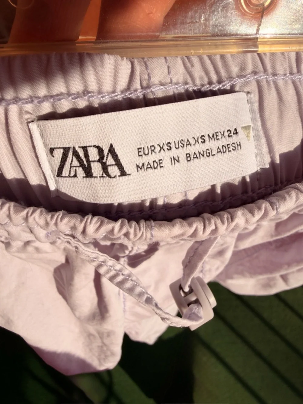 ZARA Pastel Lavender Drawstring Pants —#139 - Picture 3 of 6